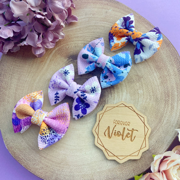Forever Violet Collection Single Bow