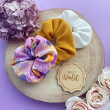 Abstract Violet Scrunchie Collection