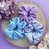 Violet Splash Scrunchie Collection