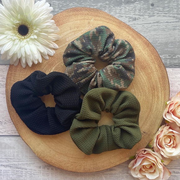 Camo Scrunchie Collection