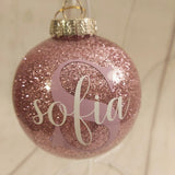 Personalised Glitter Bauble