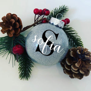 Personalised Glitter Bauble