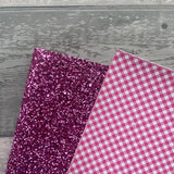Gingham Leatherette 'Darcy' Bow