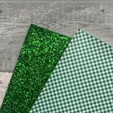 Gingham Leatherette 'Darcy' Bow