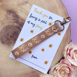 Sunflower Teacher Wristlet