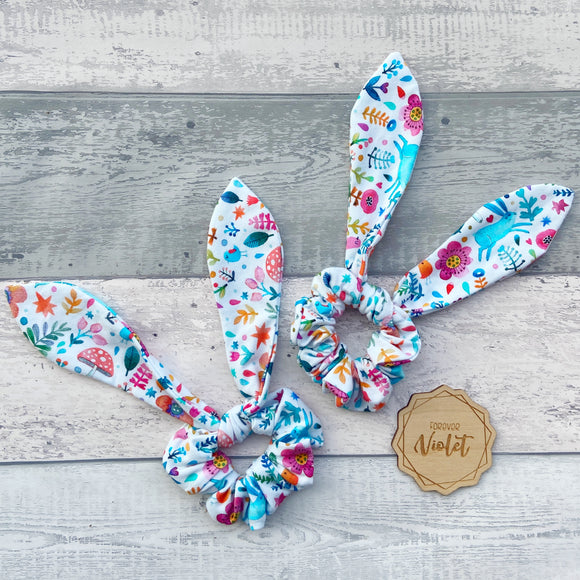 Spring Time Tie Scrunchies