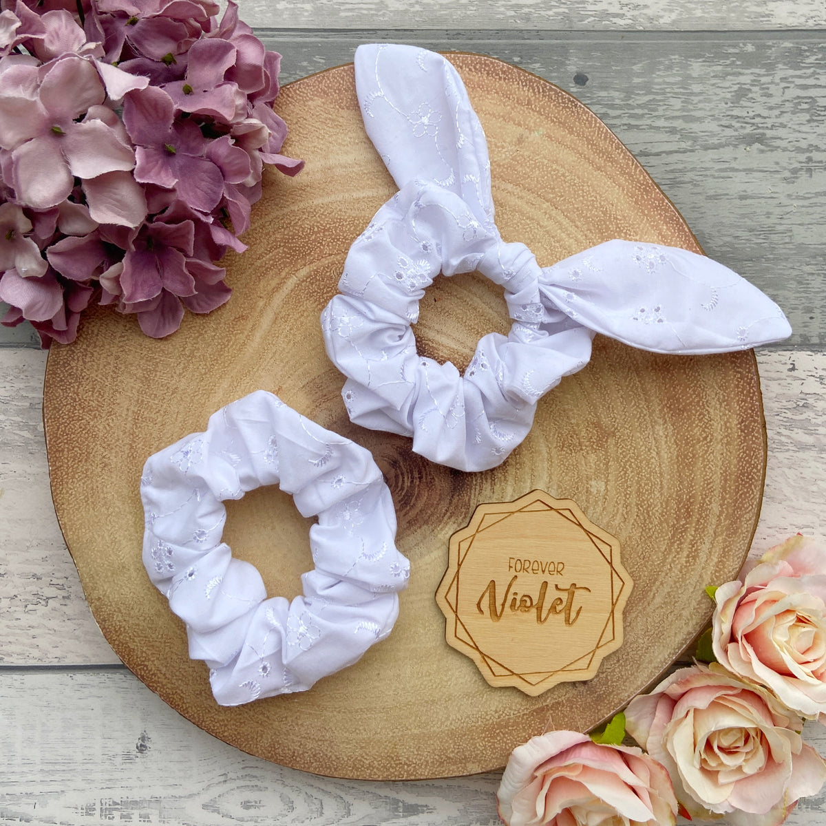 Classic Spring Scrunchies – Forever Violet