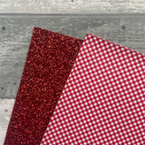 Gingham Glitter 'Alanah' Bow