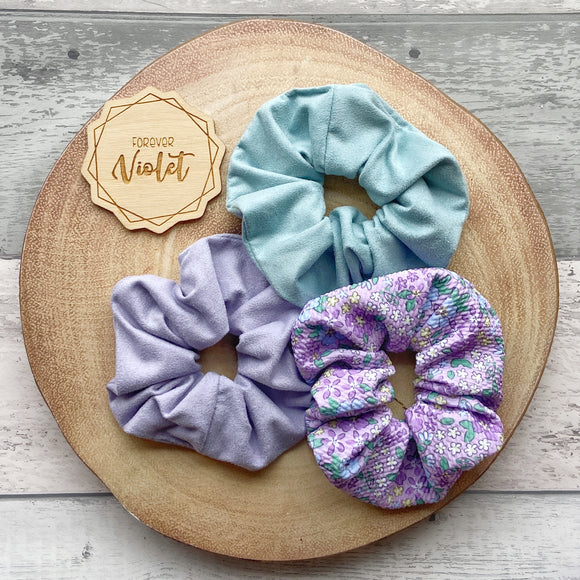 Lilac Meadow Scrunchie Collection