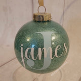 Personalised Glitter Bauble