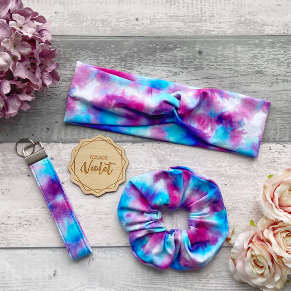 Pink/Blue Tie Dye Gift Set