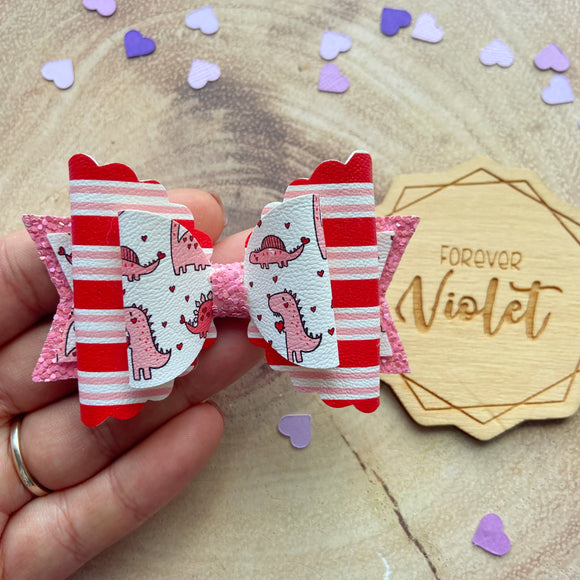 Deluxe Dino Love Bow