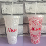 Personalised Colour Changing Heart Cold Cup (24oz)