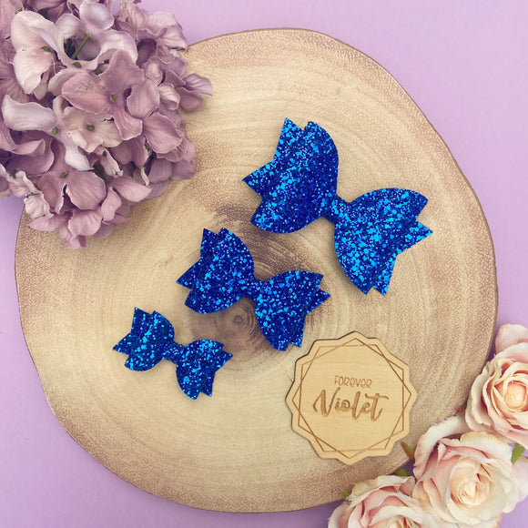 School Glitter 'Darcy' Bow